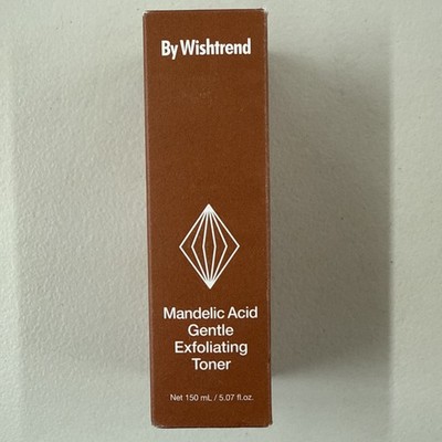 BY WISHTREND Mandelic Acid Gentle Exfoliating Toner NIB - 5.07 oz 150mL Exp 1/28