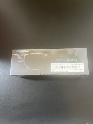 Senbono Black Square Smart Sunglasses Model E13 Mirror Frame New In Box