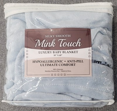 Mink Touch Luxury Baby Blanket 30  x 40 