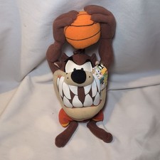 Looney Tunes Taz Playing Basketball Nanco 14" Plush Stuffed Toy W/ Tag