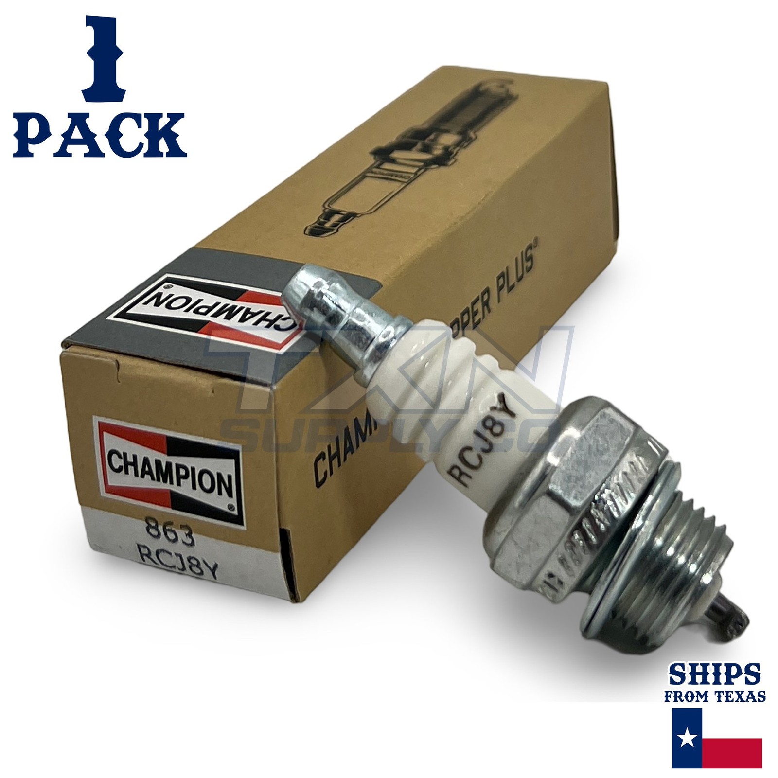 Champion Copper Plus Small Engine 863 Spark Plug Carton of 1 - RCJ8Y
