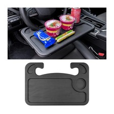 Car Steering Wheel Tray, 2 in 1 Auto Steering Wheel Desk for Eating Drinks La...