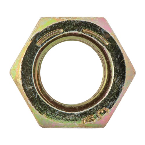 3/8"-24 (25 Pack) Grade 8 Hex Nut, Fine Thread, Yellow Zinc by - Picture 2 of 2