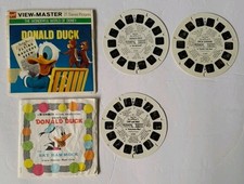 Walt Disney's Donald Duck View Master 21 Stereo Pictures GAF Packet No. B 525
