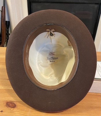 Vintage 1940s Royal Stetson Deluxe The Madison Brown Homburg