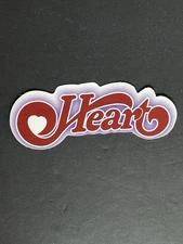 Heart Rock Band Logo Sticker Iconic 70s Classic Rock Band WA for Laptops New!