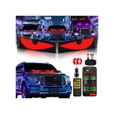 Howdot 2Pcs Devil Eyes Light For Windshield 23X5 Led Eyes Dual Screen 100 Sync
