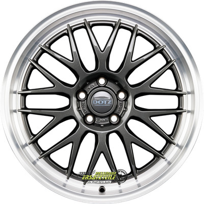 Dotz Bilbao gunmetal/polished lip 8x19 ET46 - LK5/112 ML57.1 Felge Alu