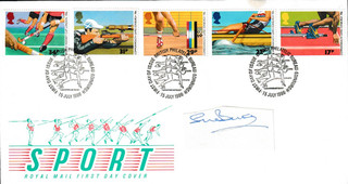 Sport the 13th Commonwealth Games 1986 FDC firmado a mano por Sue Barker