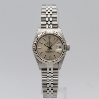 [2331] Rolex Lady Datejust 26mm - 69174 Silber Box&Papiere 1997 Sehr Gut