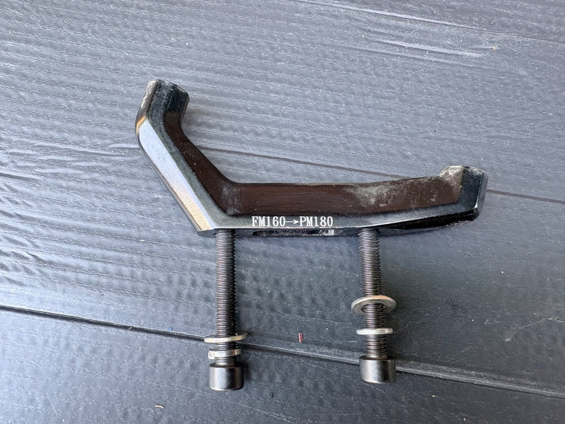 Rear Disc Brake Adapter, Flat Mount, 160mm To Post Mount 180mm