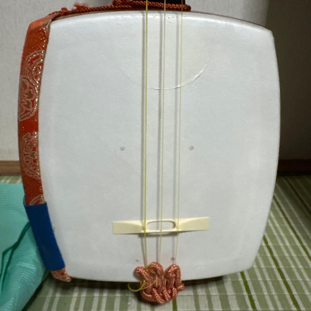 Hosozao Shamisen Japanese Traditional Musical Instrument with Case Bachi Set