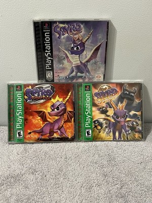 Spyro PS1 3 Game Lot The Dragon Ripto s Rage Year Of The Dragon Tested And Works