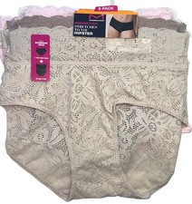 MAIDENFORM Women s Size L Hipster 3-Pack Stretch Lace Panties Nylon Polyester
