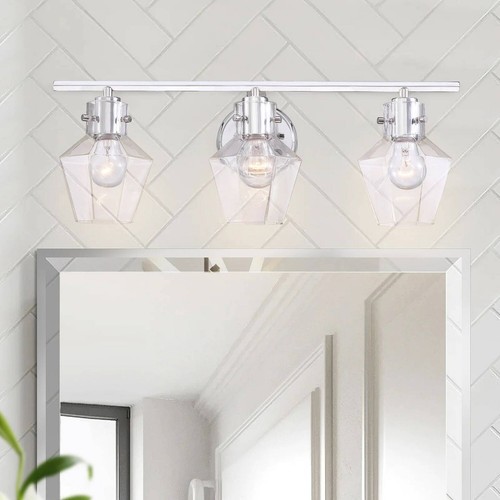 Modern Bathroom Vanity Light Glass Wall Sconce
