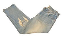 Abercrombie & Fitch The Boyfriend Mid Rise Distressed Blue Jeans Womens 29/8