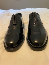 Allen Edmonds Carlyle Patent Leather Dress Shoes (Black Tie)  Black 6.5 E - NEW