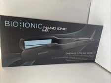 AUTHENTIC Bio Ionic Onepass Nanoionic MX Flat Iron Straightener 1.5" Retail $217