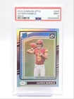 JAYDEN DANIELS 2024 DONRUSS OPTIC RATED ROOKIE HOLO PRIZM D RC PSA 9 Q0004