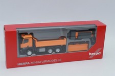 Herpa 320061 Mercedes-Benz Arocs 18 M Winterdienst Fahrzeug kommunalorange 1:87