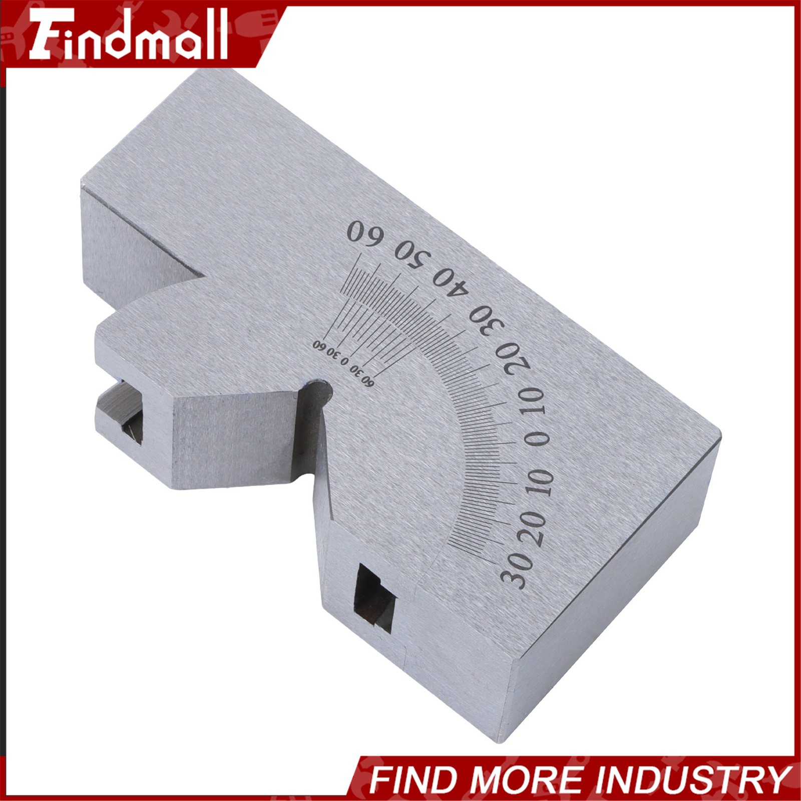 0-60 Degree Precision Gauge Adjustable Angle V Block Milling Tool 3"x 1"x 1-1/4"