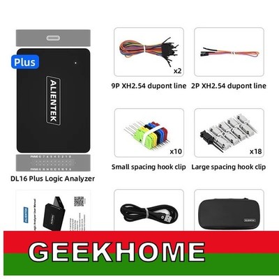 ALIENTEK DL16 Plus 1GHz Mini Logic Analyzer with 28PCS S+L Spacing Hook Clip