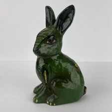 Vtg Paper Mache Rabbit SerMel Tonala Bustamante AS IS z3q