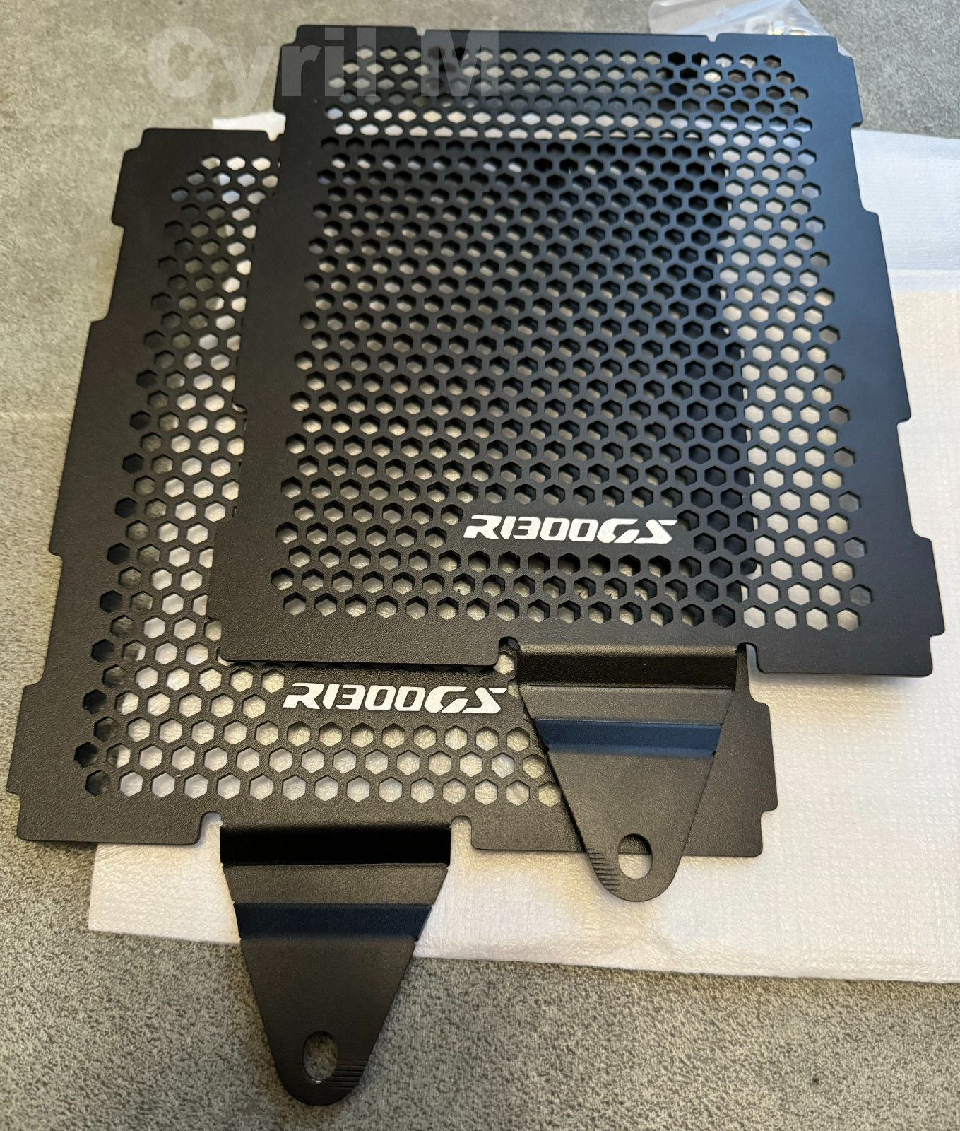 Grille protection radiateur moto BMW 1300 GS Adventure alu noir accessoire protection