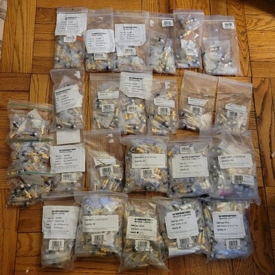 500 PCS MONSTER CABLE QUICK LOCKS AUDIO PLUG JACK CONNECTORS M1000 HDM59 RG6Q