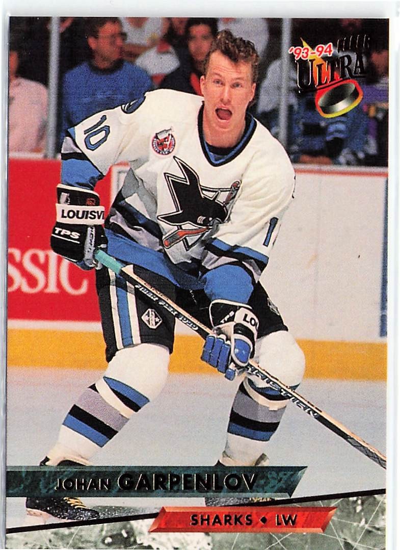 1993-94 Ultra #83 Johan Garpenlov San Jose Sharks