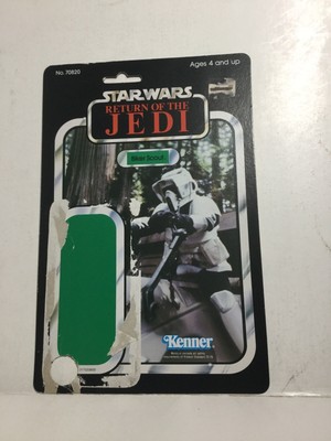 Star Wars Action Figur Card Back Kenner Biker Scout