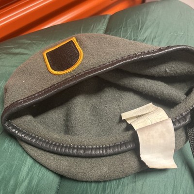 ROTC Wool Beret 7 3/4 Cap Hat Gray Defense Logistics Agency Garrison Collection