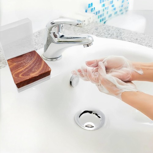 Travel Soap Container with Draining Layer, Square Soap Dish Bar Soap Holder f... - Picture 2 of 7