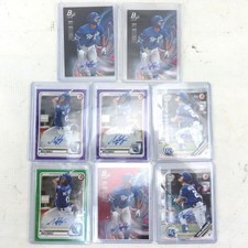 MJ MELENDEZ 8 CARD LOT! 2018-20 Bowman Topps Rookies Autos Collection 1st