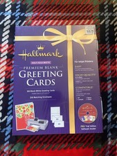 Hallmark Premium White Blank Greeting Cards Set of 20. New Sealed