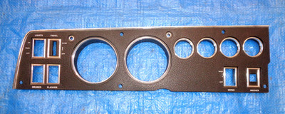 1969 DODGE CHARGER SUPER BEE RALLYE INSTRUMENT GAUGE CLUSTER BEZEL MINT REDONE