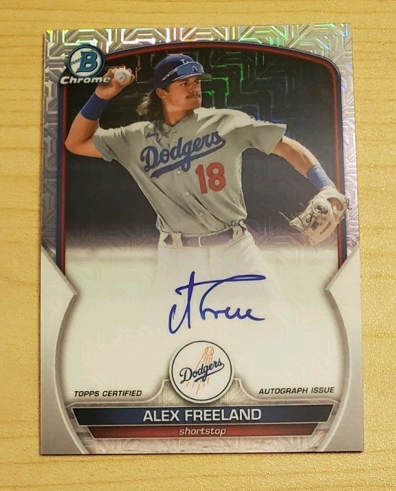 2023 Bowman Chrome - Mega Box Mojo Autographs Alex Freeland #BCMA-AF (AU, RC)