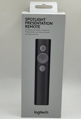 Logitech Spotlight Presentation Remote Pointer Black 910-005749/ Brand New
