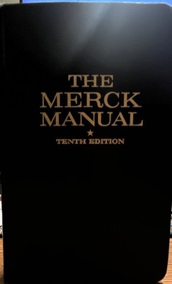 The Merck Manual Tenth Edition, Merck & Co., Inc., HC, Indexed, 1961
