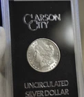 1884 CC US Morgan $1 GSA Nice Unc Box/Papers Gem Original Mailer.
