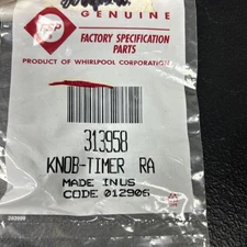 FSP/Whirlpool 313958 Range Knob-Timer (G2B)