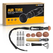Air Tire Repair Polish Patch Tools – 2500 RPM Low-Speed Tire Buffer with Tung...