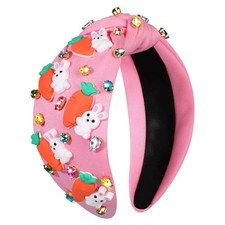 Easter Headbands for Women Colorful Easter Egg Carrot Bunny Headband