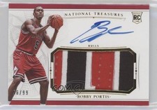 2015-16 Panini National Treasures Rookie 56/99 Bobby Portis #122 Patch Auto i5q