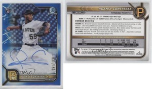 2022 Bowman Chrome Rookie Blue Refractor /150 Roansy Contreras #CRA-RC Auto RC