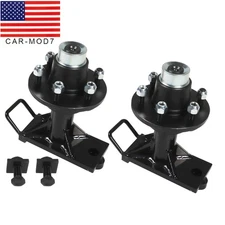 2 Pcs Superior Shipping Container Wheels 6x 5.5 Lug Bolt-On Spindle Kit