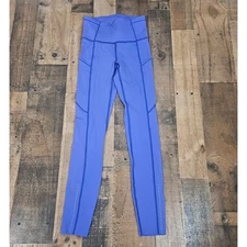 Lululemon Womens 2 Fast Free 7/8 Tight II Nulux Non-Reflective Blue Athletic