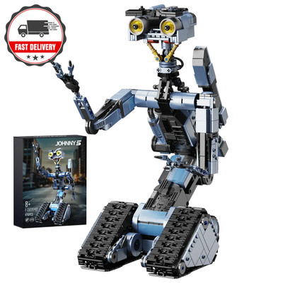 Shorts Circuit Johnny 5 Roboter Baustein Set 1176 Teile Steine mit Motor