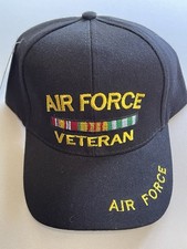 United States Air Force Veteran Military Trucker One Size Strapback Unisex Hat