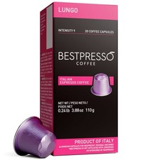 Bestpresso Coffee for Nespresso Machine 120 pods Lungo Blend - Hight Intensity